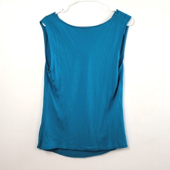 Talbots Women's Waterfall Neckline Sleeveless Top - Picture 2 of 4